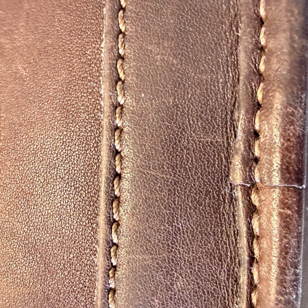 Vintage Coach Mahogany Brown Leather Tote Bag USA Made 9303 Zip Top Handbag - Picture 13 of 16